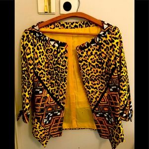 Leopard blazer